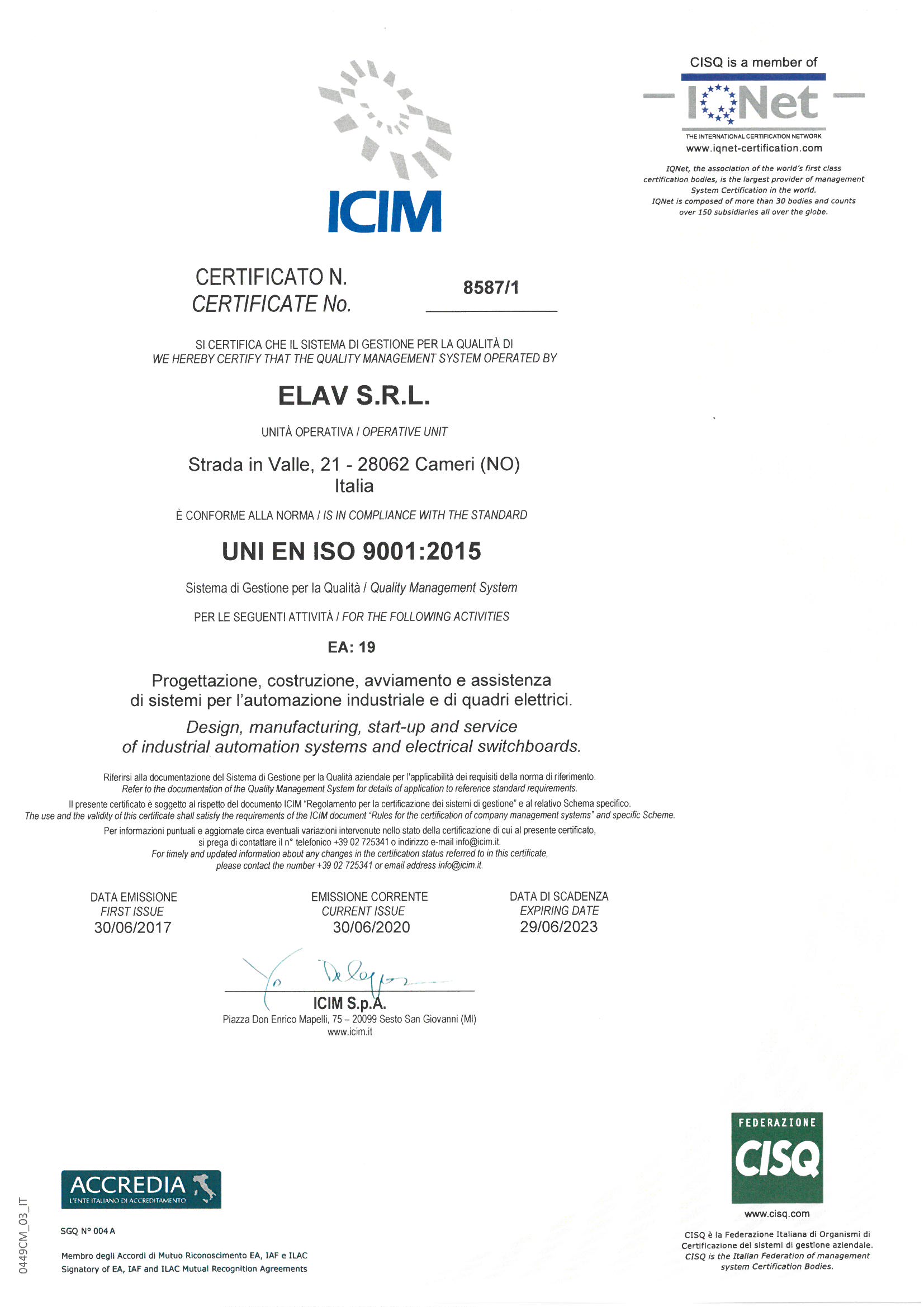 certificazione